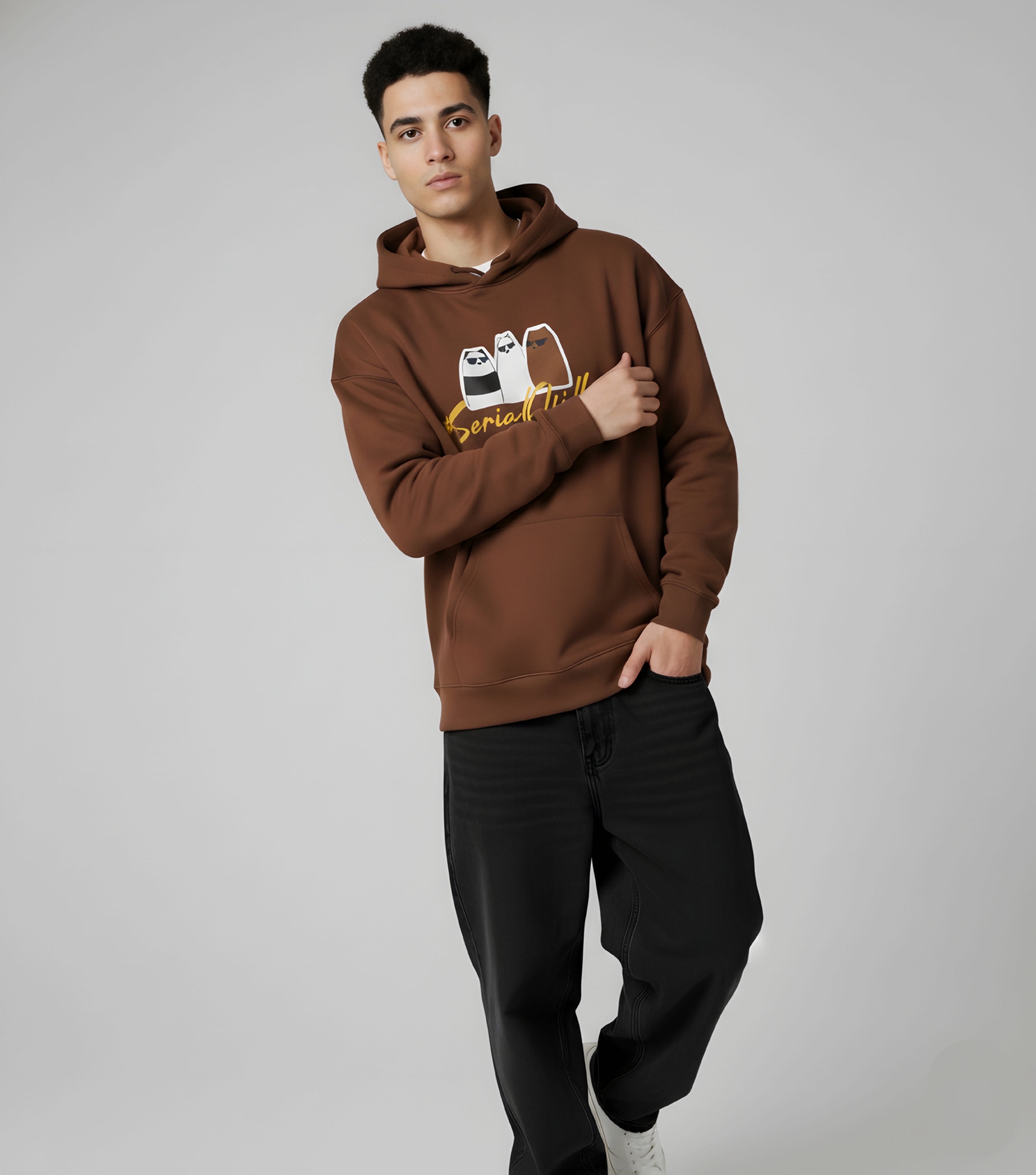 Brown Chiller Hoodie 350 GSM