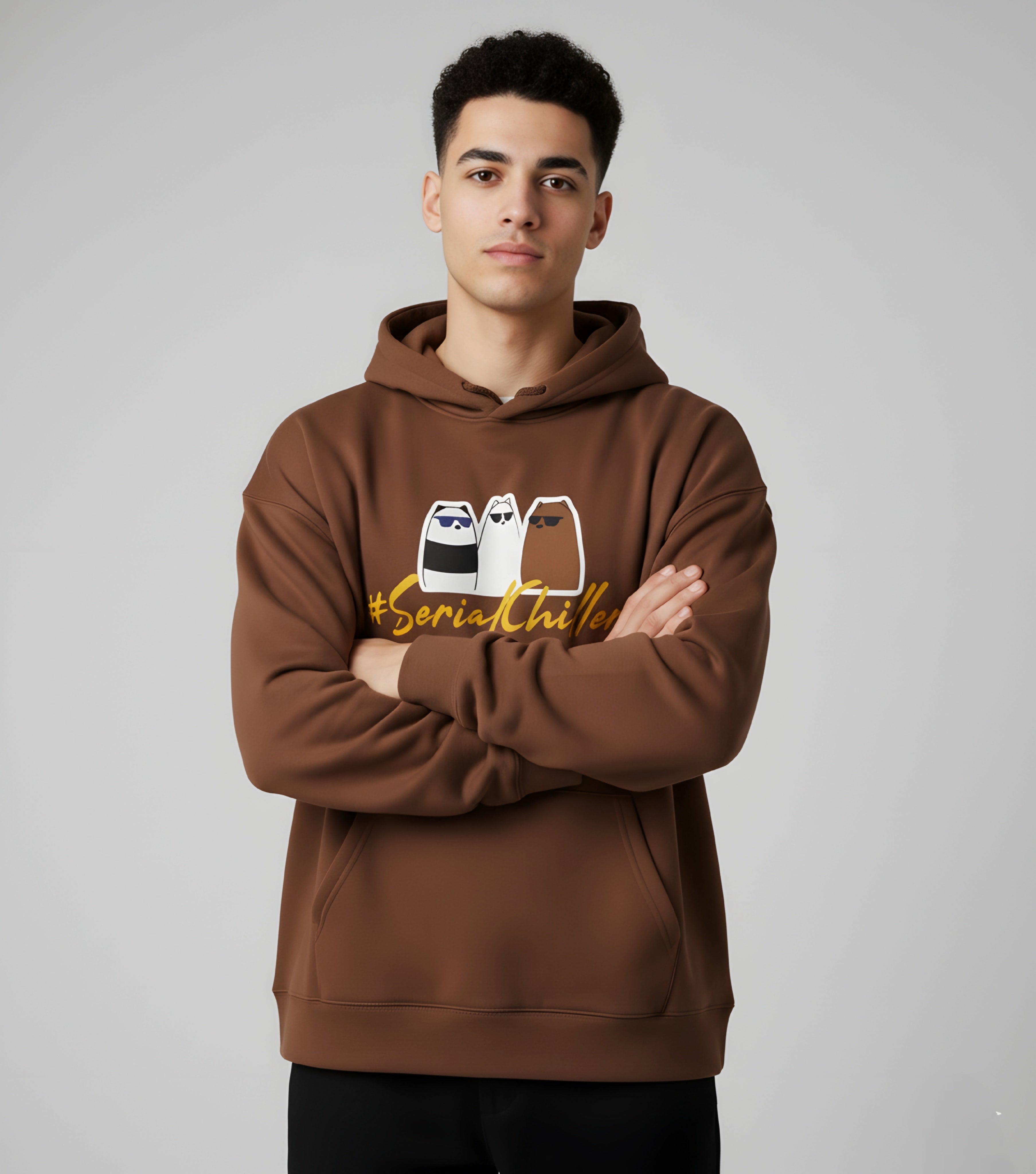 Brown Chiller Hoodie 350 GSM
