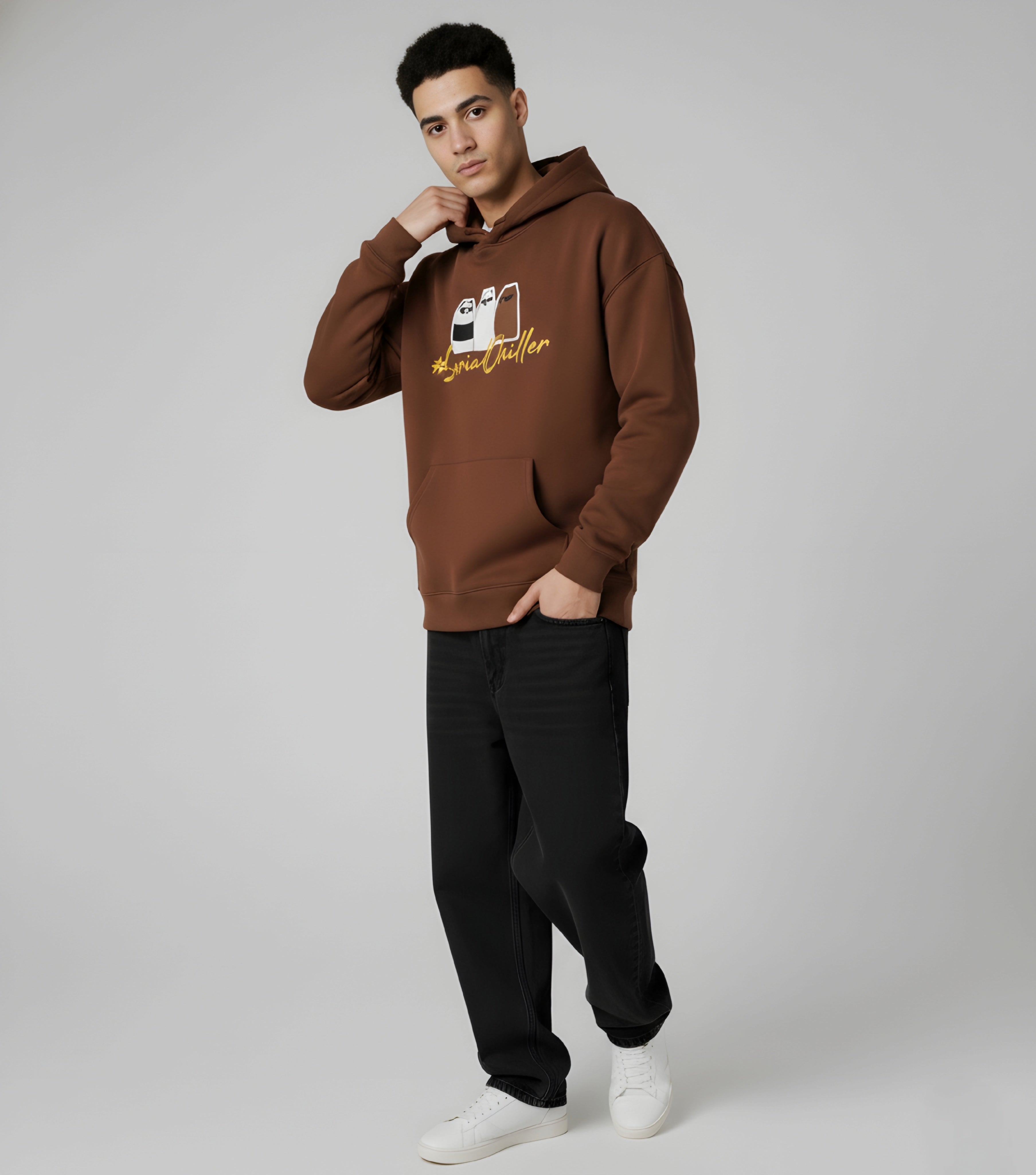 Brown Chiller Hoodie 350 GSM